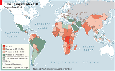 África es el continente más afectado por el hambre