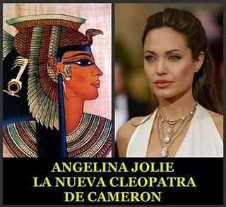 ANGELINA JOLIE SERA CLEOPATRA DE LA MANO DE JAMES CAMERON