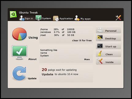 Ubuntu Tweak 0.5.7 disponible y la 0.6 está al caer.