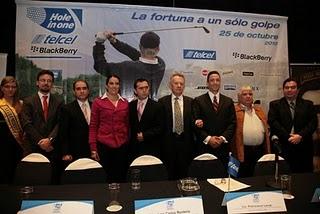 Telcel y Blackberry se visten de gala en el primer torneo Hole-in-One, el espacio perfecto para los afortunados amateurs mexicanos