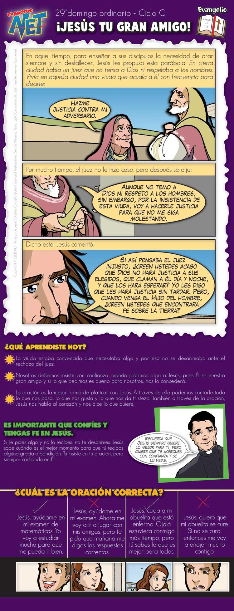 Evangelio Dominical: 17 de octubre del 2010