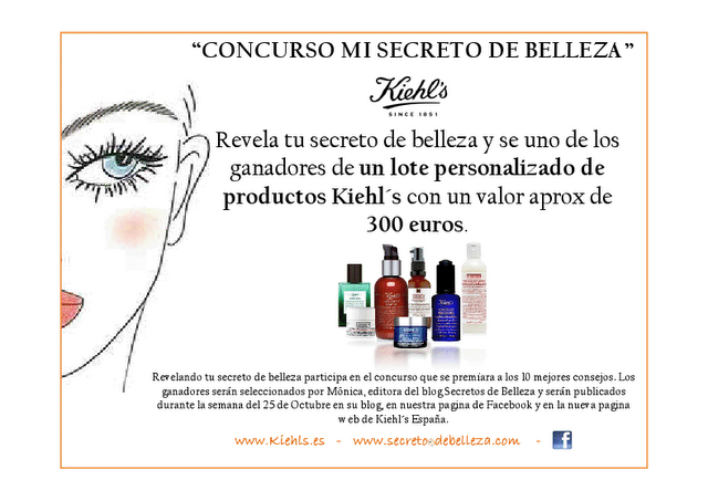 KIEHL'S PREMIA TU MEJOR SECRETO DE BELLEZA.