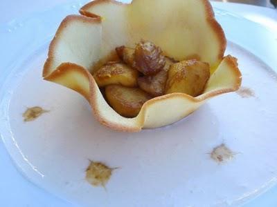 Tulipa con fruta caramelizada