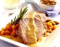 Lomo de cerdo con almendras