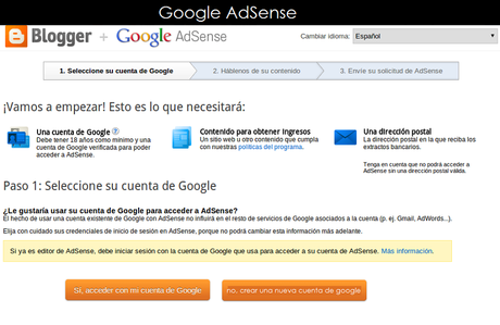 Tutorial: Activar AdSense en el blog