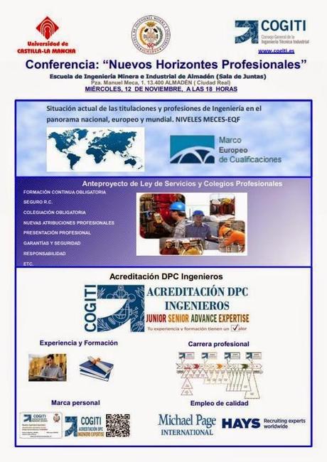 Conferencia en la EIMI Almadén: Nuevos Horizontes Profesionales