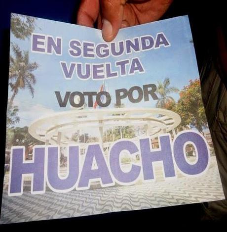 EN SEGUNDA VUELTA VOTA POR HUACHO… Así publicita  Nelson Chui su candidatura en la provincia de Huaura