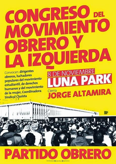 Se realiza en el Luna Park el Congreso del Movimiento Obrero y la Izquierda
