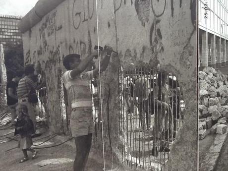 La histórica caída del Muro de Berlín.