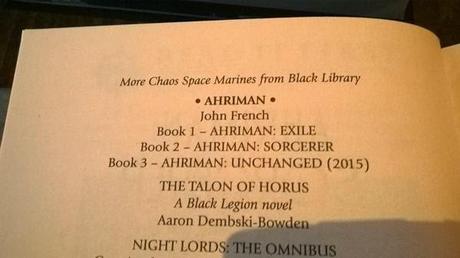 Lo que se esta viendo en el Black Library Weekender III (Parte II)