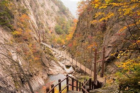 Otoño en Seoraksan I: La cascada de Biryeong