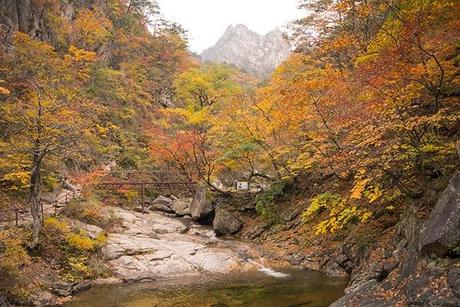 Otoño en Seoraksan I: La cascada de Biryeong