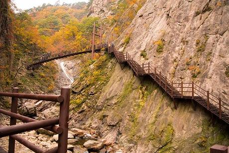 Otoño en Seoraksan I: La cascada de Biryeong