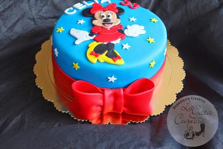 TARTA FONDANT MINNIE PARA CELIA