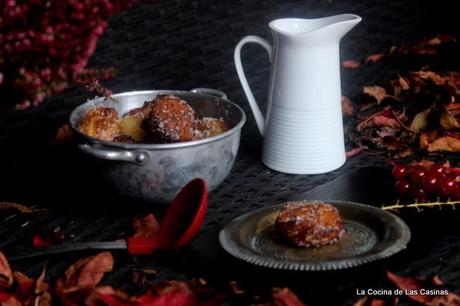 Buñuelos con Crema de Grosella