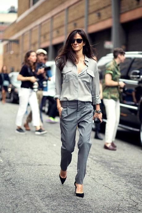 grey on grey look