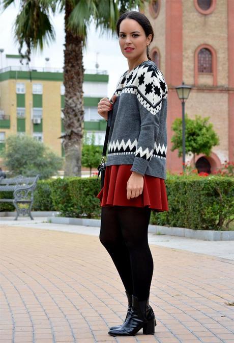 Outfit | Jacquard sweater