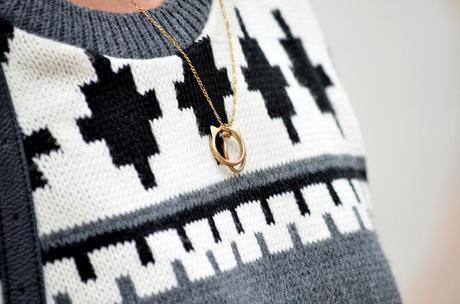 Outfit | Jacquard sweater