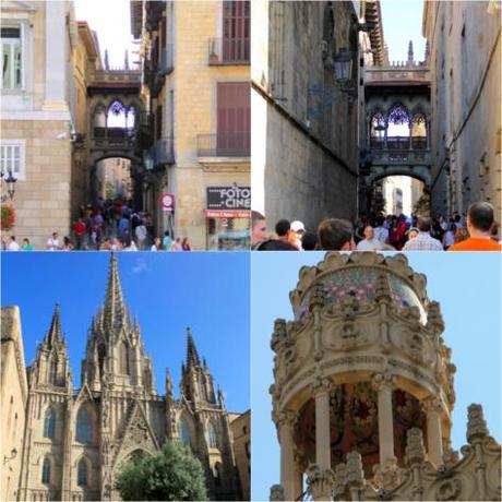 Puente Calle Bisbe Catedral Barcelona