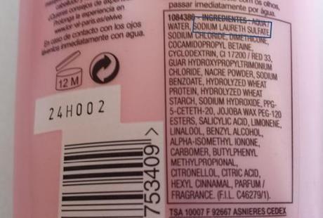 etiquetas de cosméticos lauril éter sulfato de sodio