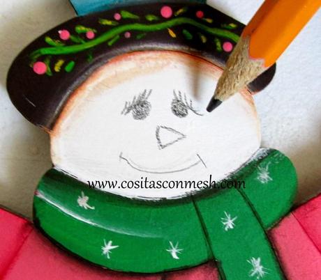 Cómo pintar un Adorno Navideño en Madera