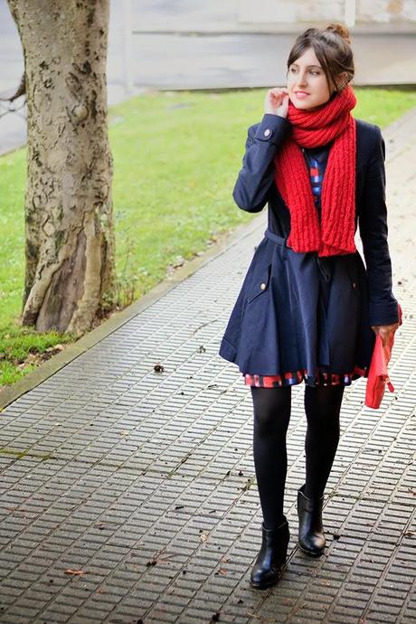 Gabardina y botines: Asos/ Bolso: Suiteblanco/ Vestido:Ri...