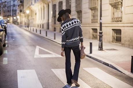 OUTFITS, alpine style, bell bottom jeans, isabel marant, hats, the lunch bag, bohochic style, suiteblanco, zara, elena estaun. cristina blanco, guiadeestilo, fashion blogger