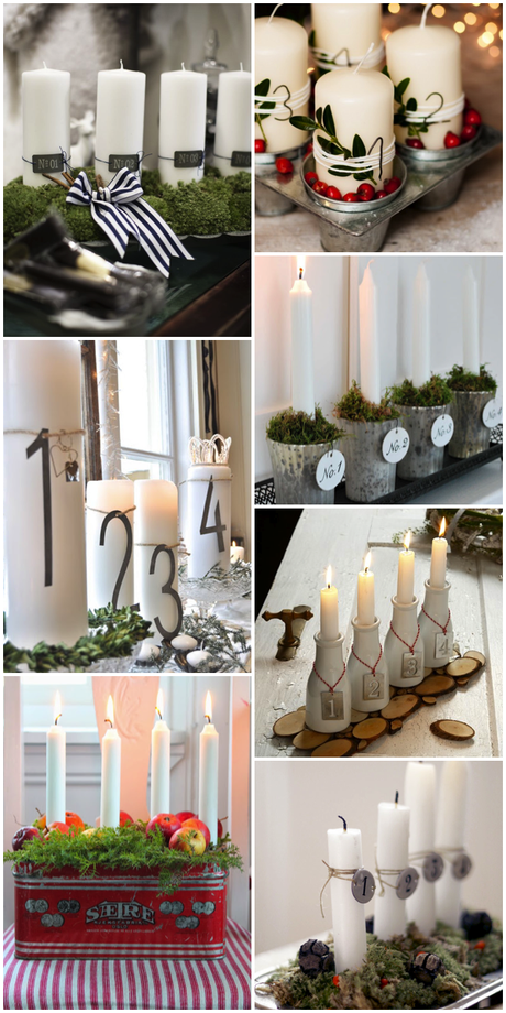 Preparando el adviento/ Waiting for advent time Advent's candles