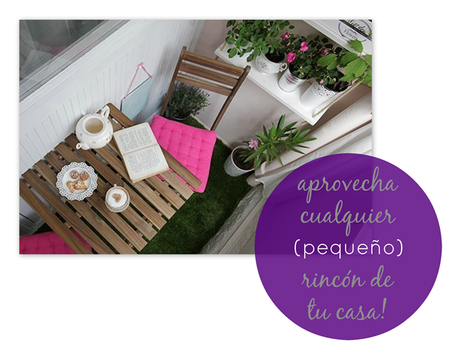 un mini balcón transformado en algo MUY bonito!