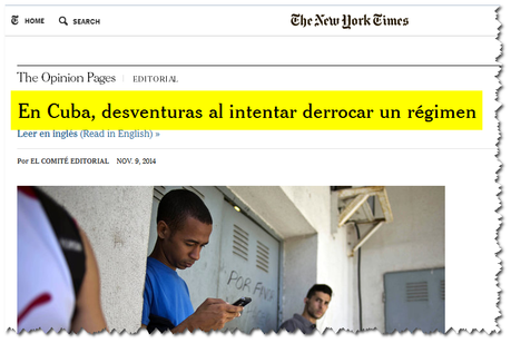 The New York Times: Acciones contra Cuba, contraproducentes y califica a la disidencia como charlatanes y ladrones