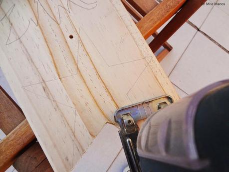 Piña y estrellas de madera Piña y estrellas de madera