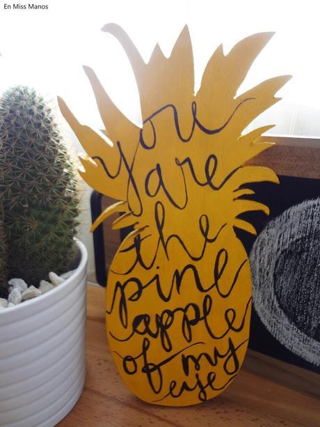 Piña y estrellas de madera Piña y estrellas de madera