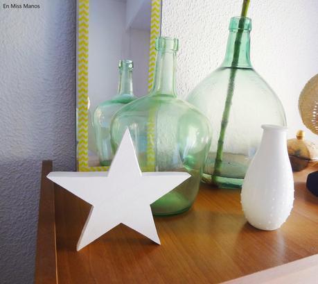 Piña y estrellas de madera Piña y estrellas de madera