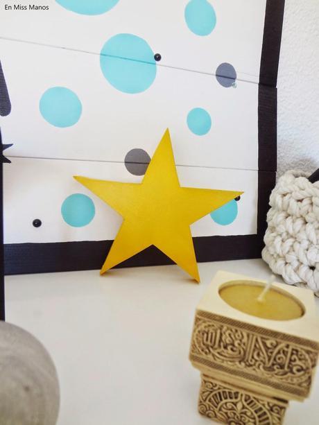 Piña y estrellas de madera Piña y estrellas de madera