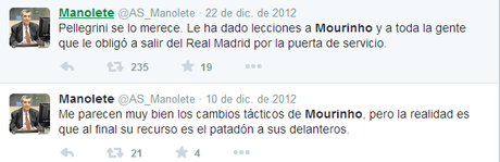 Manolete/Mourinho. Del amor al odio.