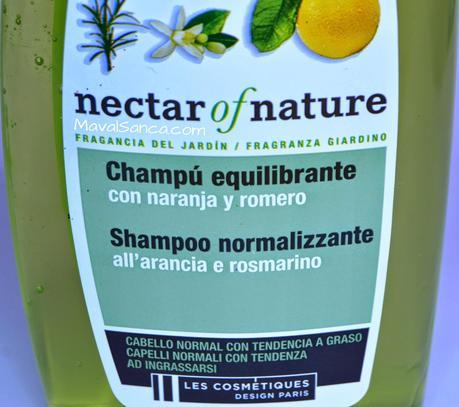 Nectar Of Nature: Champú Equilibrante, Champú Nutritivo y Champú Resplandor Profundo