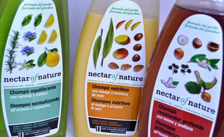 Nectar Of Nature: Champú Equilibrante, Champú Nutritivo y Champú Resplandor Profundo