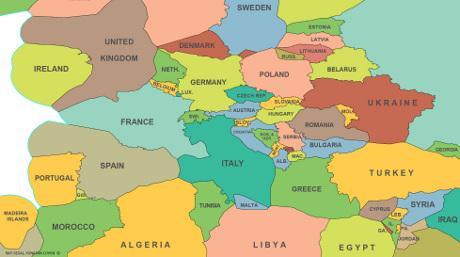 Mapa territorial del Mundo.