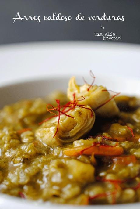 Arroz caldoso de verduras para DIRECTAS AL GRANO