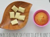 Magdalenas chocolate blanco