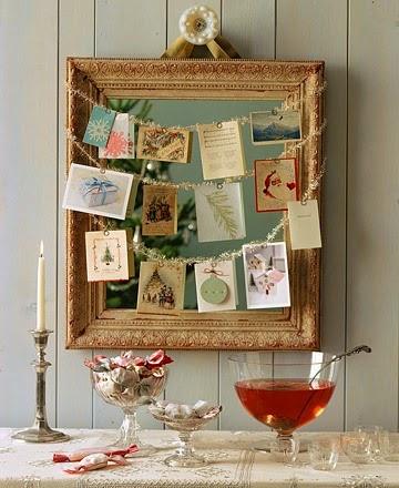 Decora con postales navideñas 