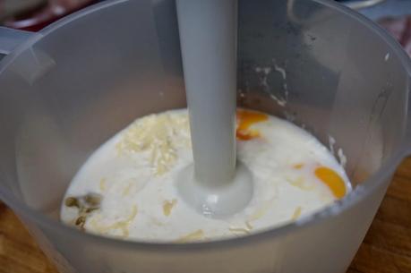 Quiché de beicon y queso