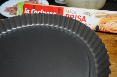 Quiché de beicon y queso