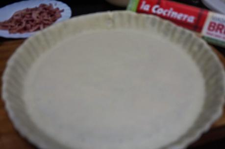 Quiché de beicon y queso