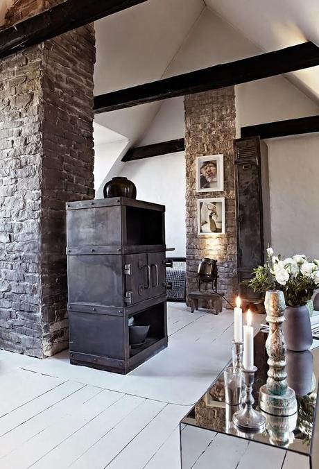 APARTAMENTO DE ESTILO INDUSTRIAL EN COPENHAGE