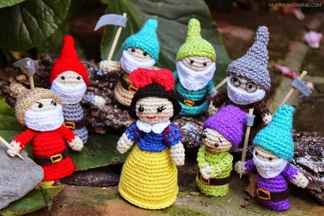 BLANCANIEVES Y LOS 7 ENANITOS AMIGURUMI BLANCANIEVES Y LOS 7 ENANITOS AMIGURUMI