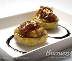 Alcachofas con foie y cebolla caramelizada Alcachofas con foie y cebolla caramelizada de Burruezo congelados