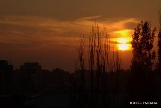 ATARDECER DESDE LA TERRAZA DEL HOSTEL PENTHOUSE, YEREVÁN