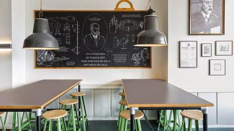 Oficina, aula o cafetería? Diseño retro en Alemania.