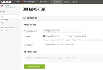 Edit tab content woobox